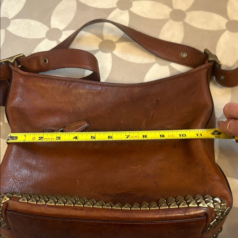 Coach VINTAGE Dark Brown Leather Shoulder Bag - Picture 10 of 13